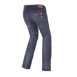 Bela Shirley Lady Wax Coated Motorcycle Jeans for Women in Blue