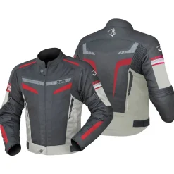 BELA SPRINTER 2-Layer Motorcycle Jacket Men Black/Ice/Red