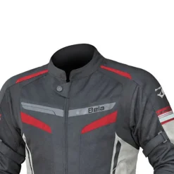 BELA SPRINTER 2-Layer Motorcycle Jacket Men Black/Ice/Red