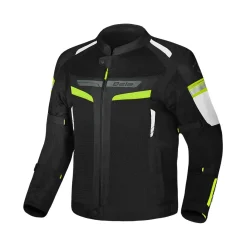 BELA SPRINTER 2-Layer Motorcycle Jacket Men Black Yellow Fluorescent