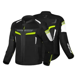 BELA SPRINTER 2-Layer Motorcycle Jacket Men Black Yellow Fluorescent