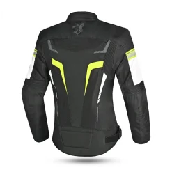 BELA SPRINTER 2-Layer Motorcycle Jacket Women Black Yellow Fluorescent