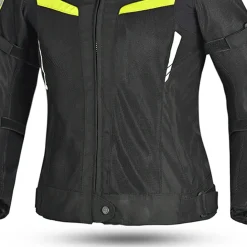BELA SPRINTER 2-Layer Motorcycle Jacket Women Black Yellow Fluorescent