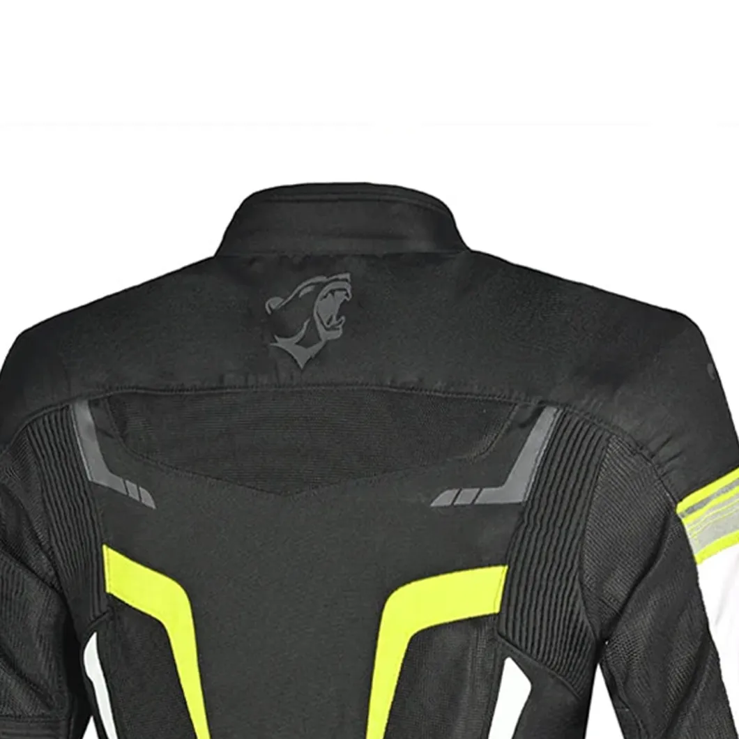 BELA SPRINTER 2-Layer Motorcycle Jacket Women Black Yellow Fluorescent