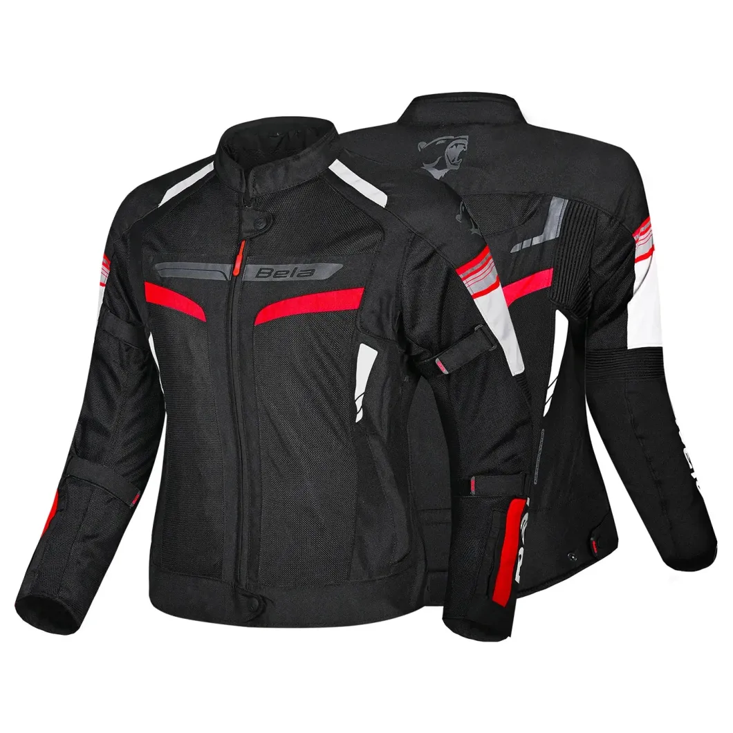 BELA SPRINTER WOMEN'S TEXTILE JACKET BLACK RED