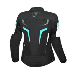 BELA SPRINTER WOMEN'S TEXTILE JACKET BLACK TURQUOISE