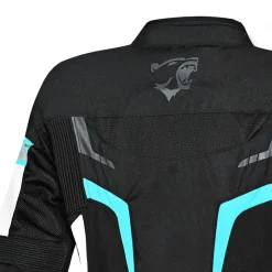 BELA SPRINTER WOMEN'S TEXTILE JACKET BLACK TURQUOISE