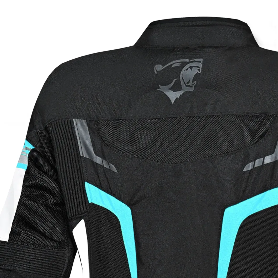 BELA SPRINTER WOMEN'S TEXTILE JACKET BLACK TURQUOISE