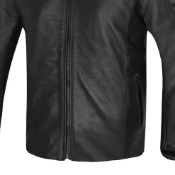BELA STARK GIACCA DI MOTO IN PELLE GRIGIO SCURO ANTRACITE