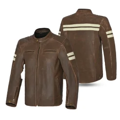 Bela Stark 4 Season Leather Jacket Brown/Beige