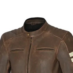 Bela Stark 4 Season Leather Jacket Brown/Beige