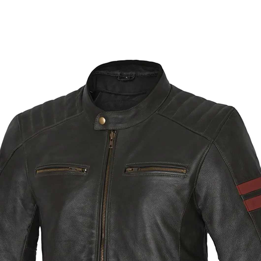 BELA STARK 4 Season Leather Motorcycle Jacket