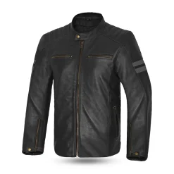 BELA Stark 4 Seasons Leather Jacket Black/Grey