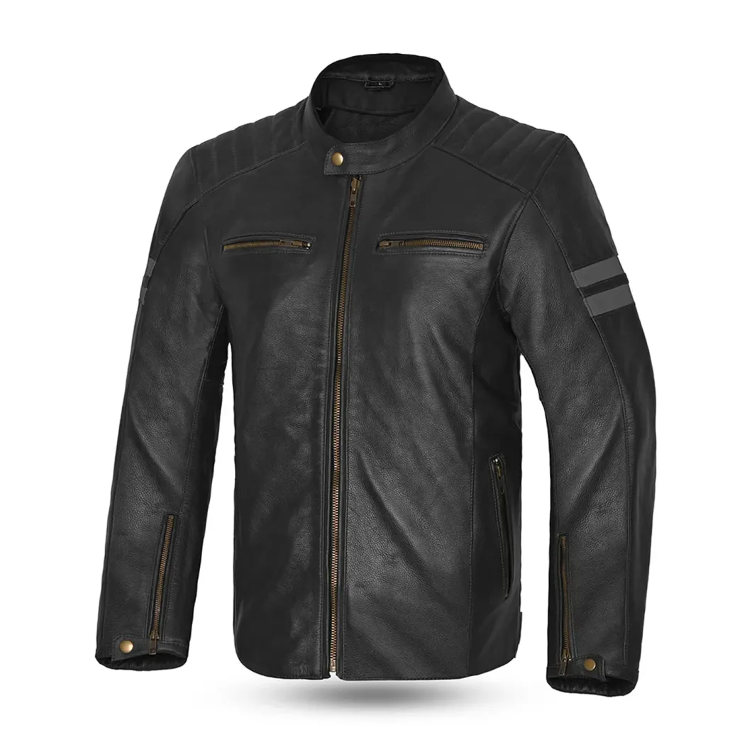 BELA Stark 4 Seasons Leather Jacket Black/Grey