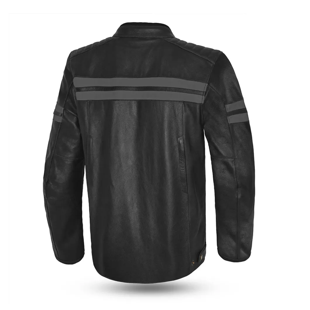 BELA Stark 4 Seasons Leather Jacket Black/Grey