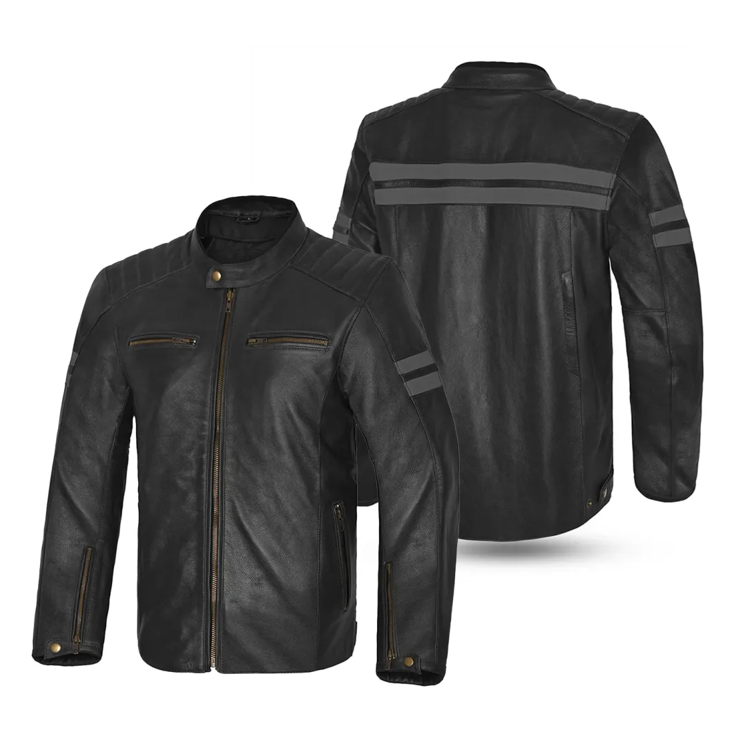 BELA Stark 4 Seasons Leather Jacket Black/Grey