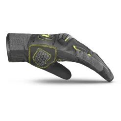 Bela star - MEN'S STAR FABRIC GLOVES, GREY/BLACK/YELLOW