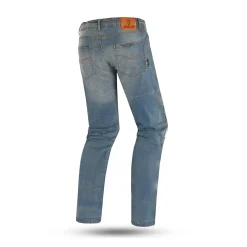 Bela Stone Azul Camouflage Motorcycle Jeans