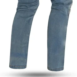 Bela Stone Azul Camouflage Motorcycle Jeans
