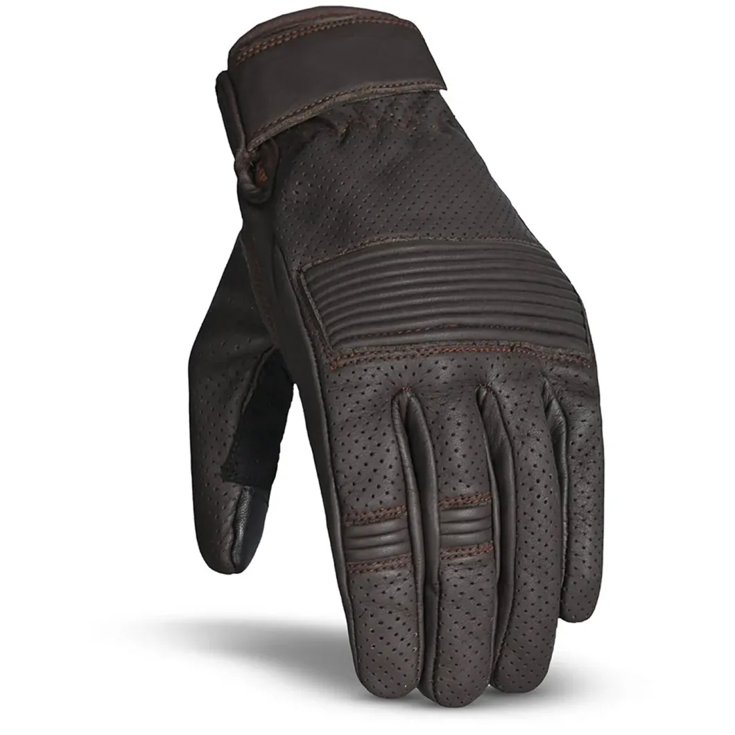 BELA Streeter Men's Summer Leather Gloves Brown