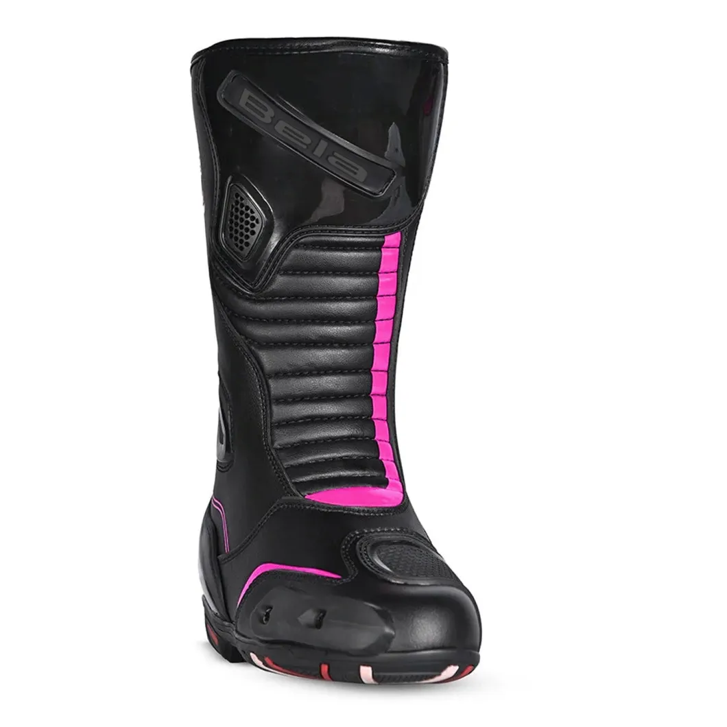 Bela Strip Lady Black Pink Racing Boots
