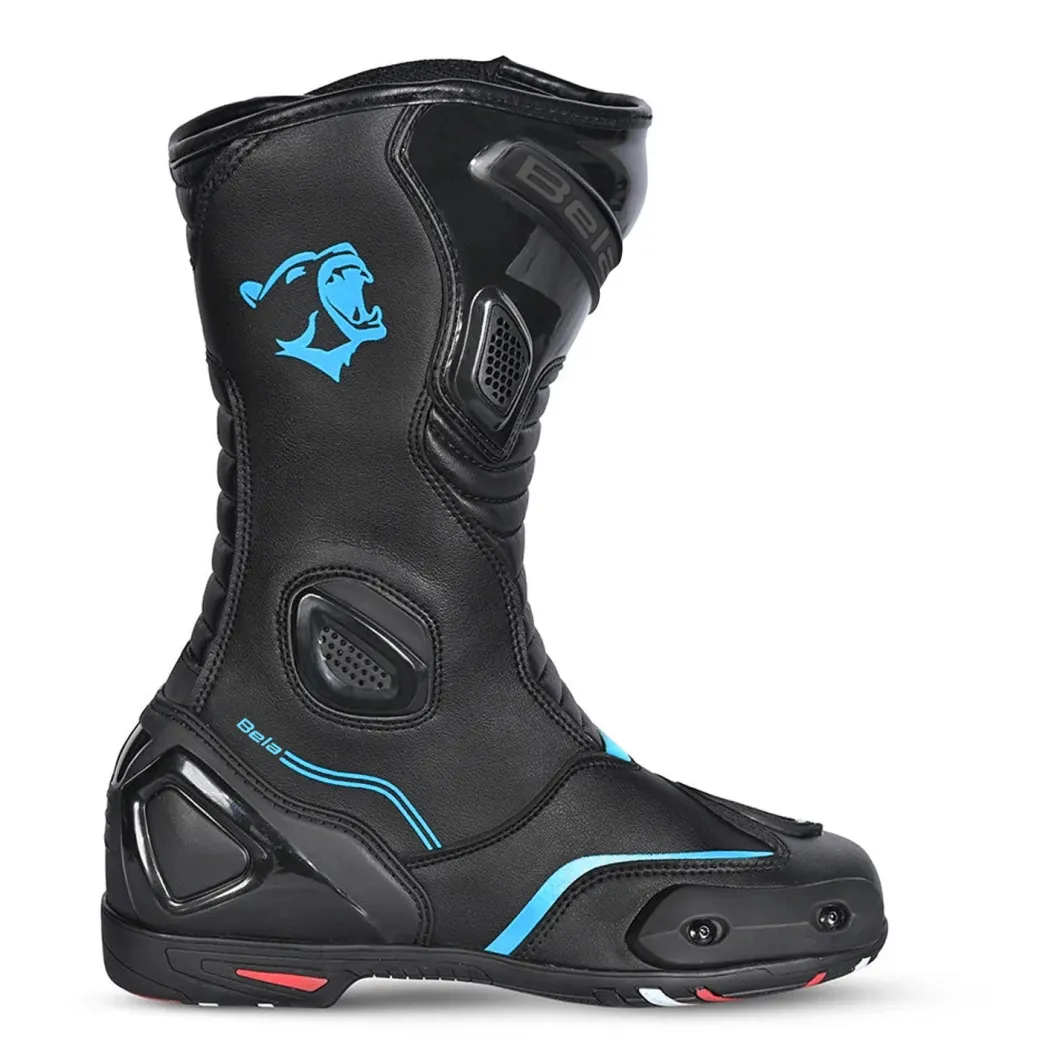 Bela Strip women's black/turquoise sports boots