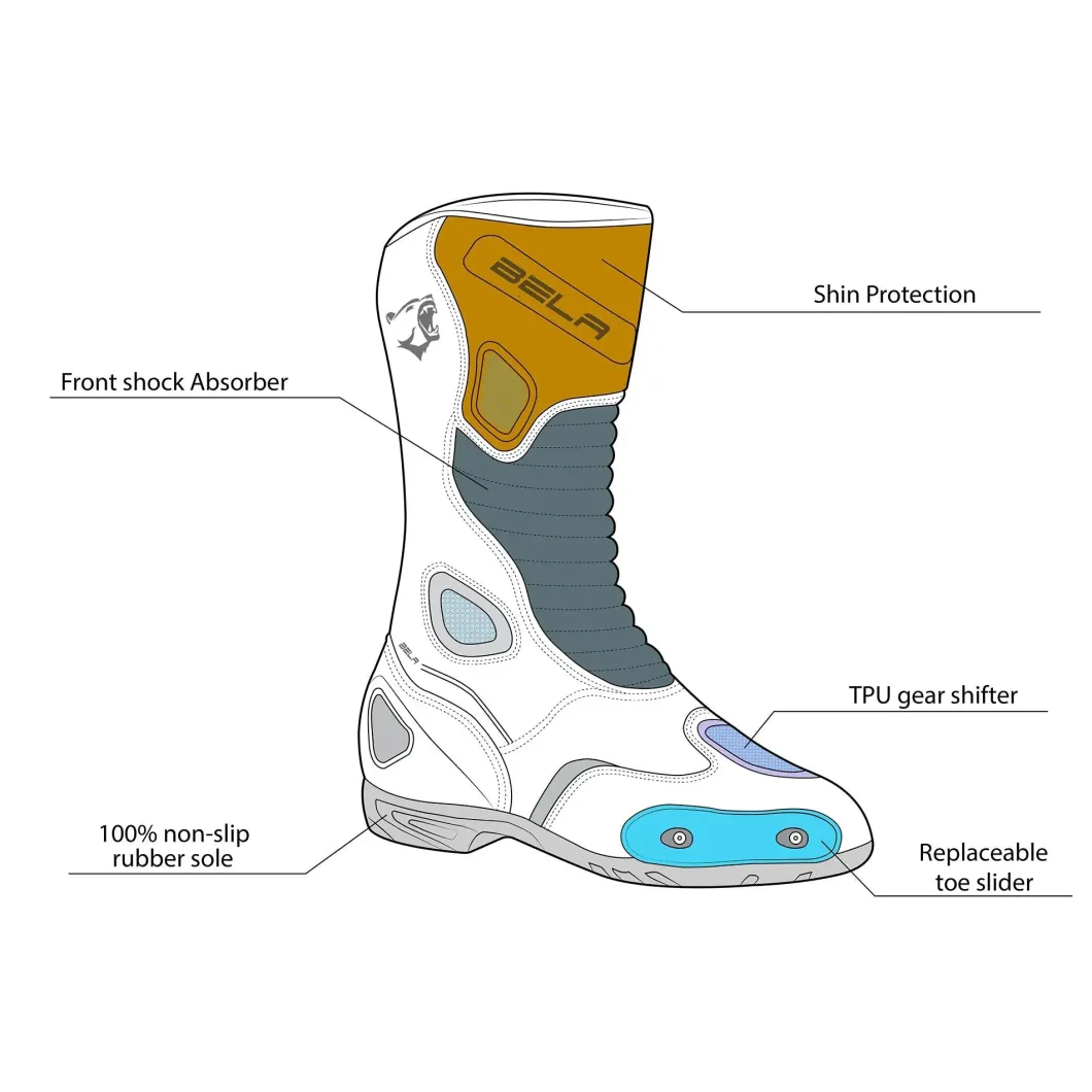 Bela Strip women's black/turquoise sports boots