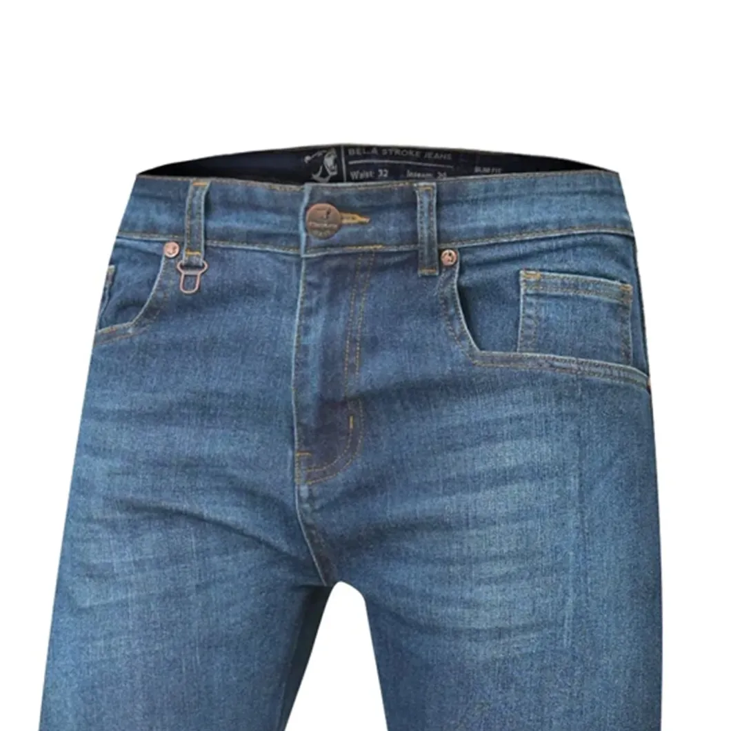 BELA STROKE JEANS DI MOTO UOMO 30L BLU SPRAY
