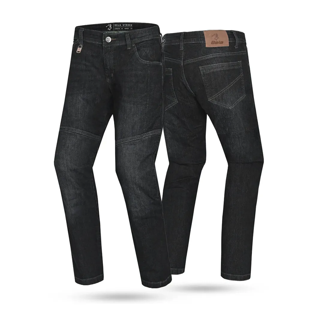 BELA - Stroke Pants 30L Black With Spray