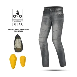 Bela Tom Jeans Moto for Men Light Grey