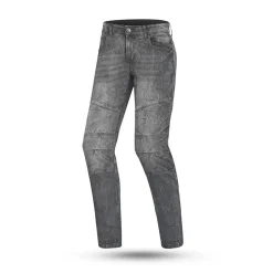 Bela Tom Men Wax Coated Denim Pants Black