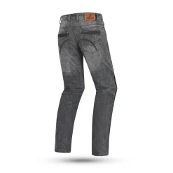 Bela Tom Men Wax Coated Denim Pants Black