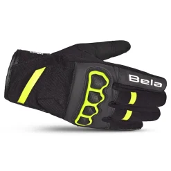 Bela Tracker Men's Winter Motorcycle Gloves Black/Fluorescent Yellow