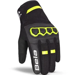 Bela Tracker Men's Winter Motorcycle Gloves Black/Fluorescent Yellow