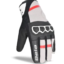 Bela Tracker Men's Winter Motorcycle Gloves Black/Red/White