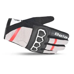 Bela Tracker Men's Winter Motorcycle Gloves Black/Red/White