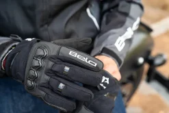 Bela Tracker Men's Winter Motorcycle Gloves Black/Red/White
