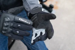Bela Tracker Men's Winter Motorcycle Gloves Black/Red/White