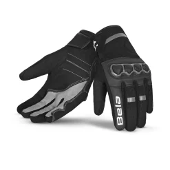 Bela Tracker Men's Winter Motorcycle Gloves Black/Grey