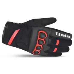 Bela Tracker Men's Winter Motorcycle Gloves Black/Red