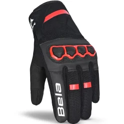 Bela Tracker Men's Winter Motorcycle Gloves Black/Red