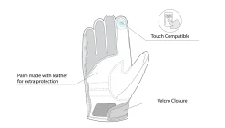 Bela Tracker Men Winter Motorcycle Gloves Black