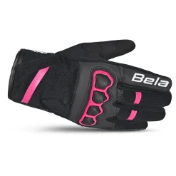 Bela Tracker Women's Winter Motorcycle Gloves Black/Pink