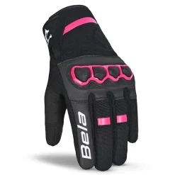 Bela Tracker Women's Winter Motorcycle Gloves Black/Pink