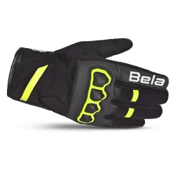 Bela Tracker Women's Winter Motorcycle Gloves Black/Yellow