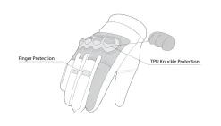 Bela Tracker Women's Winter Motorcycle Gloves Black/Yellow