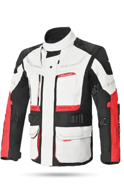 Bela Transformer 3in1 Touring Jacket Grey Black Red