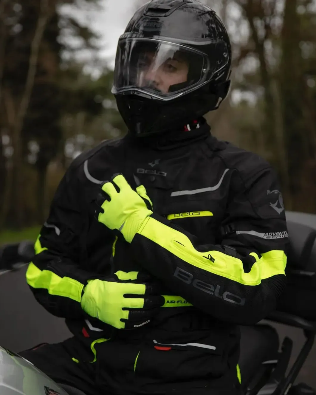 Bela Transformer 3-in-1 Touring Jacket Black / Fluorescent Yellow