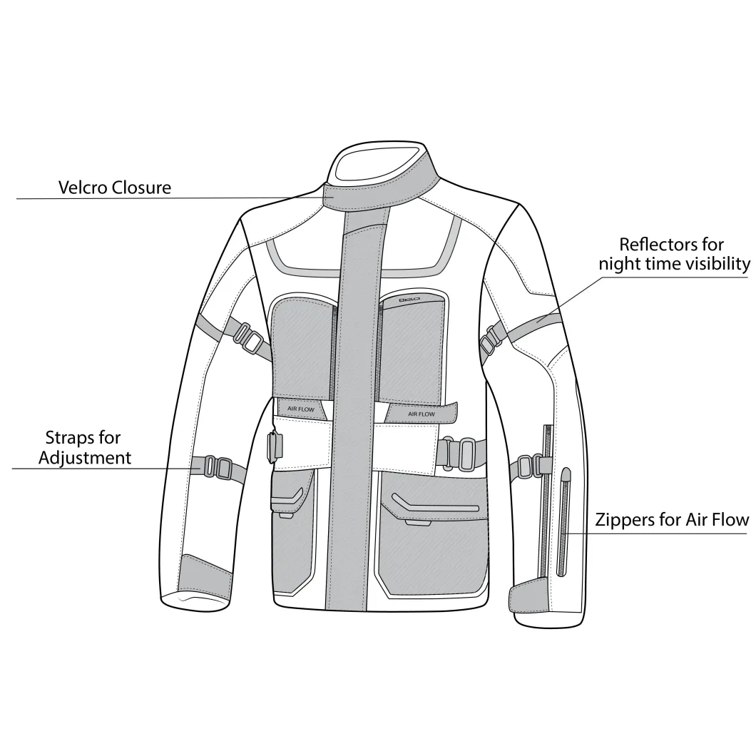 Bela Transformer 3-in-1 Touring Jacket Black / Fluorescent Yellow