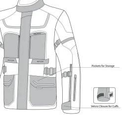 Bela Transformer 3-in-1 Touring Jacket Black / Fluorescent Yellow